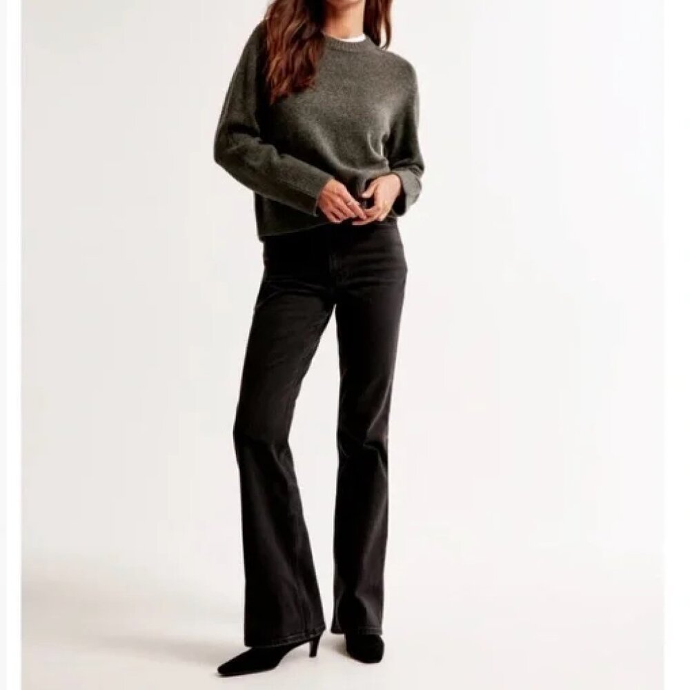 Abercrombie & Fitch Black Flare Jeans